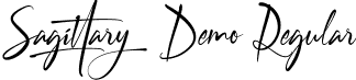 Sagittary Demo Regular font - SagittaryDemoRegular.ttf