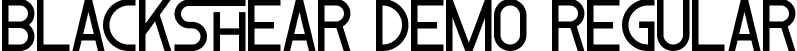 Blackshear Demo Regular font - BlackshearDemoRegular.ttf