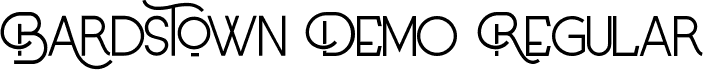 Bardstown Demo Regular font - BardstownDemoRegular.ttf