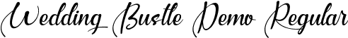 Wedding Bustle Demo Regular font - WeddingBustleDemoRegular.ttf