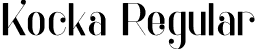 Kocka Regular font - Kocka-PersonalUse.otf