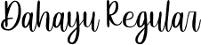 Dahayu Regular font - Dahayu-Regular.otf