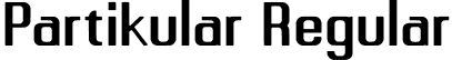 Partikular Regular font - Partikular.otf