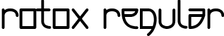 Rotox Regular font - Rotox.ttf