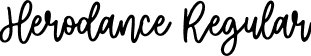 Herodance Regular font - Herodance.otf