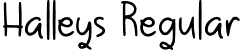 Halleys Regular font - Halleys-Regular.ttf