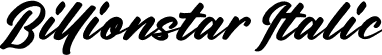 Billionstar Italic font - Billionstar Italic.ttf