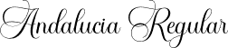 Andalucia Regular font - andalucia.otf