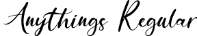 Anythings Regular font - Anythings.otf