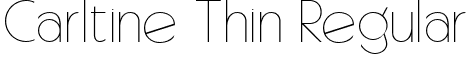 Carltine Thin Regular font - CarltineThin-vm6V4.ttf