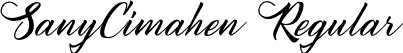 SanyCimahen Regular font - SanyCimahen.otf