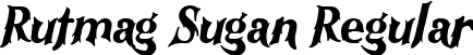 Rutmag Sugan Regular font - Rutmag Sugan.ttf