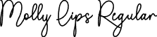 Molly Lips Regular font - Molly Lips.ttf