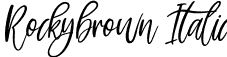 Rockybrown Italic font - Rockybrown Italic.otf