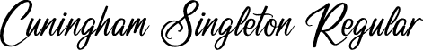 Cuningham Singleton Regular font - Cuningham Singleton.otf