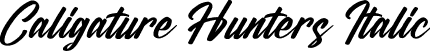 Caligature Hunters Italic font - Caligature Hunters Italic.otf