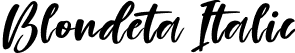 Blondeta Italic font - Blondeta Italic.ttf