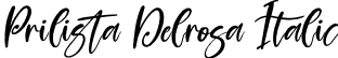 Prilista Delrosa Italic font - Prilista Delrosa Italic.otf