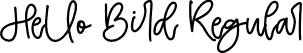 Hello Bird Regular font - Hello Bird.otf