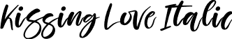 Kissing Love Italic font - Kissing Love Italic.otf