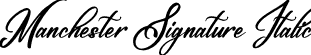 Manchester Signature Italic font - Manchester Signature Italic.otf