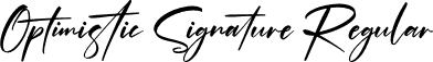 Optimistic Signature Regular font - Optimistic Signature.ttf