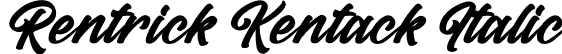 Rentrick Kentack Italic font - Rentrick Kentack Italic.otf