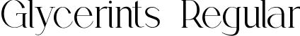 Glycerints Regular font - glycerints.ttf