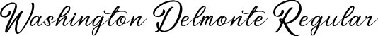 Washington Delmonte Regular font - Washington Delmonte.ttf