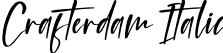 Crafterdam Italic font - Crafterdam Italic.otf