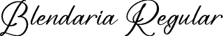 Blendaria Regular font - Blendaria.otf