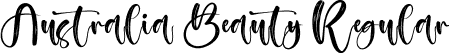 Australia Beauty Regular font - Australia Beauty.ttf