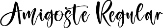 Amigoste Regular font - Amigoste.ttf