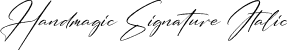 Handmagic Signature Italic font - Handmagic Signature Italic.otf