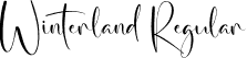 Winterland Regular font - Winterland.otf