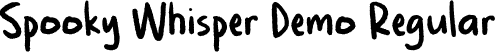 Spooky Whisper Demo Regular font - Spooky Whisper Demo.ttf