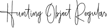 Hunting Object Regular font - Hunting Object.otf