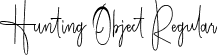 Hunting Object Regular font - Hunting Object.ttf