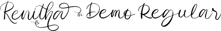 Renitha Demo Regular font - Renitha Demo Regular.ttf