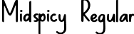 Midspicy Regular font - Midspicy Regular.ttf