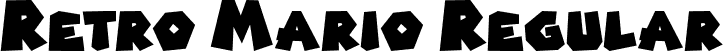 Retro Mario Regular font - retromario-regular.otf