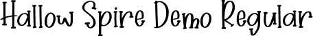 Hallow Spire Demo Regular font - Hallow Spire Demo Regular.otf