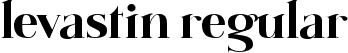 levastin regular font - Levastin Regular.ttf