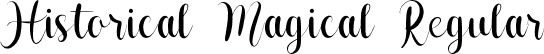 Historical Magical Regular font - Historical Magical Regular.ttf