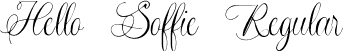 Hello Soffie Regular font - Hello Soffie Regular.ttf