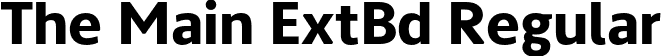 The Main ExtBd Regular font - themain-extrabold.otf