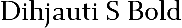 Dihjauti S Bold font - DihjautiS-Bold.otf