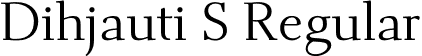 Dihjauti S Regular font - DihjautiS-Regular.otf