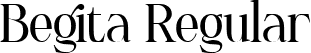 Begita Regular font - Begita.ttf