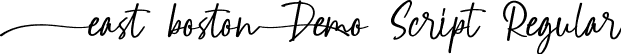 East Boston Demo Script Regular font - EastBostonDemoScript.ttf